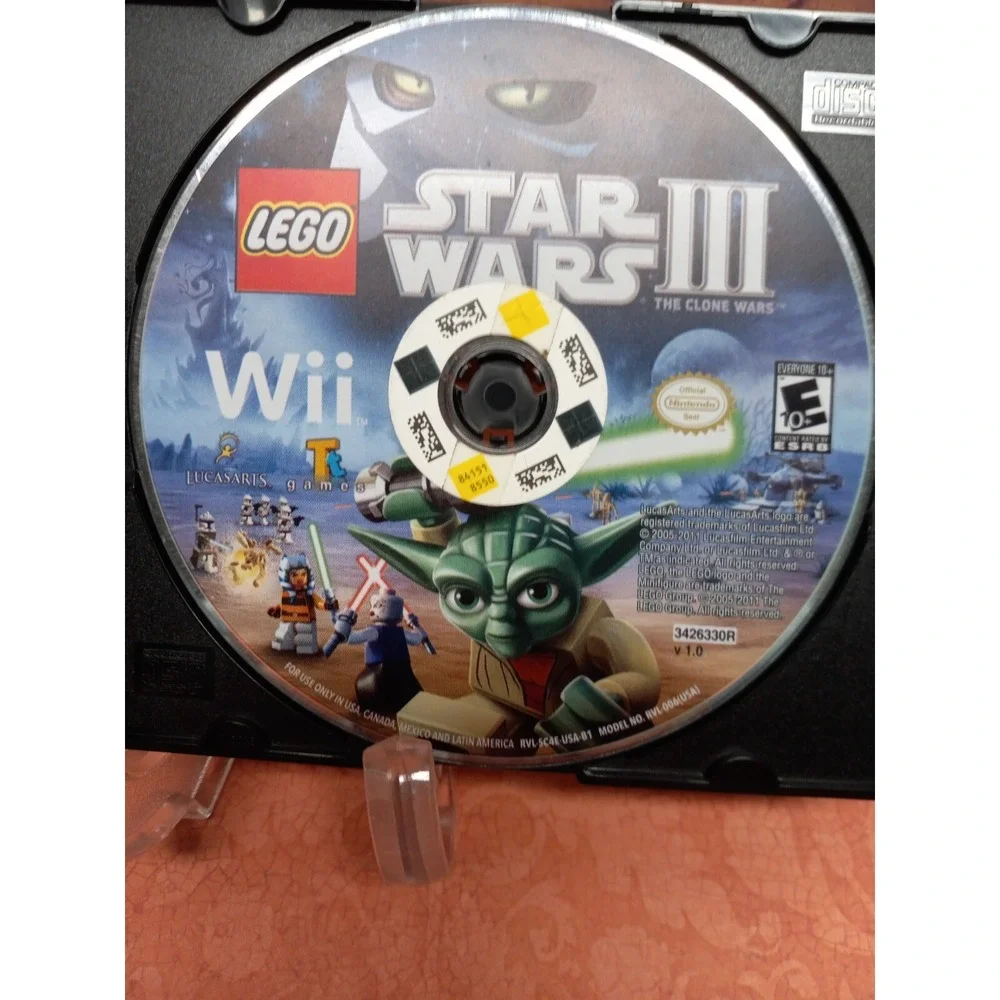 Lego Star Wars 3 Wii disc only tested and working Yoda everyone